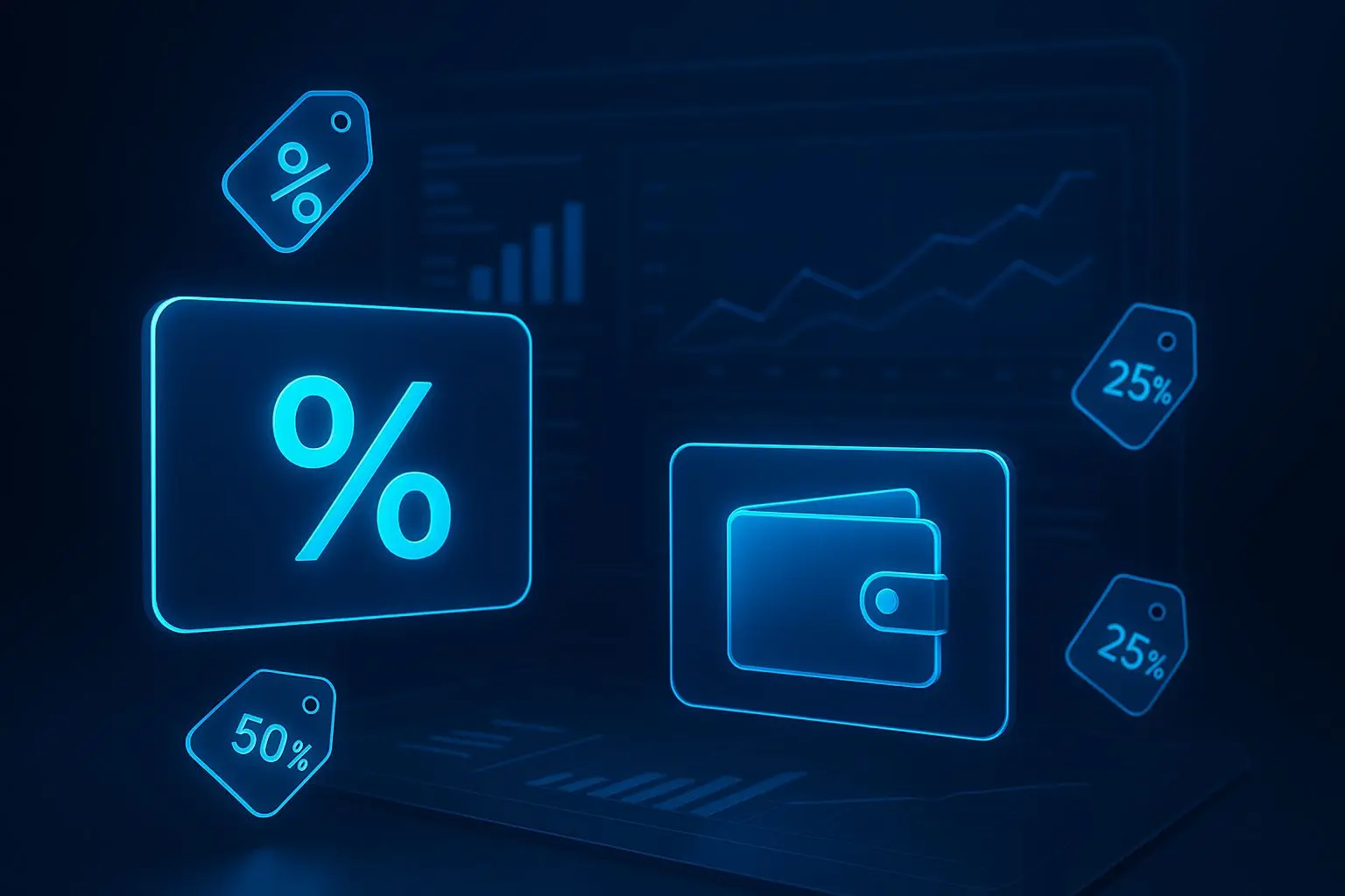 Comparação visual de ofertas de bónus com ícone de carteira digital