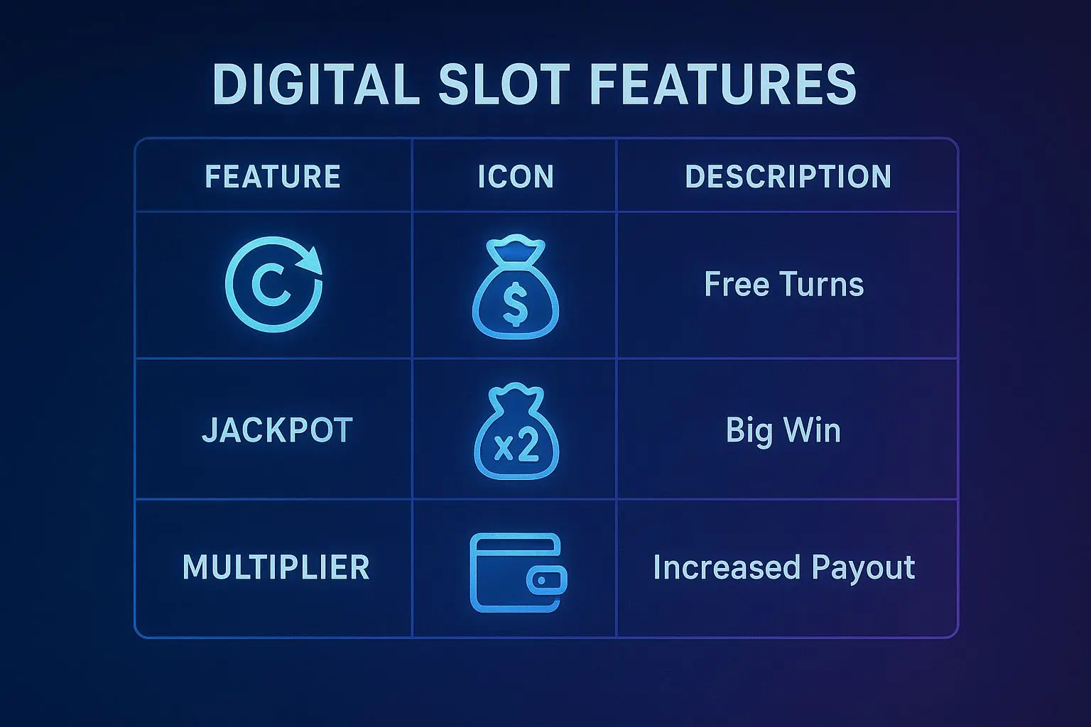 Tabela visual com funcionalidades de slots e contexto de Skrill