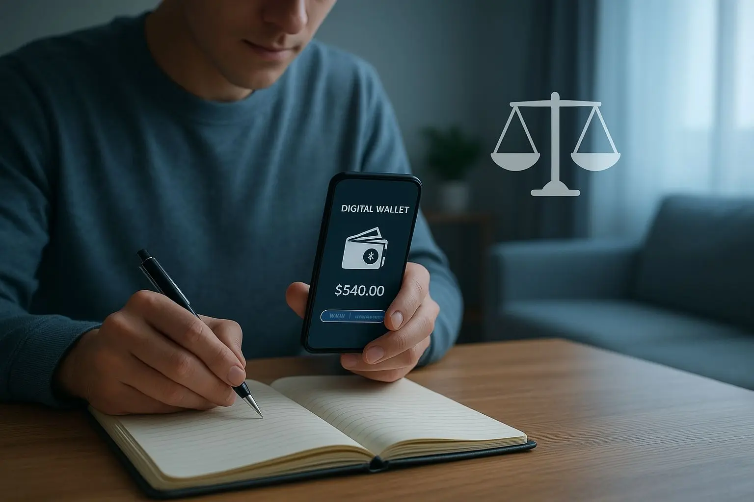 Controlo de orçamento e jogo responsável com carteira digital